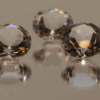 Natural round cut amethyst gemstones with purple violet color, 13.10 × 13.08 mm
