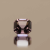 Natural octagon cut amethyst gemstone with purple violet color, 9.60 × 8.90 mm