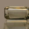 Natural prasiolite gemstone, 18.7 carat, octagon cut, pale green color, untreated, loose gemstone, dimensions 20.9 × 11.6 × 9.5 mm, ideal for fine jewelry.