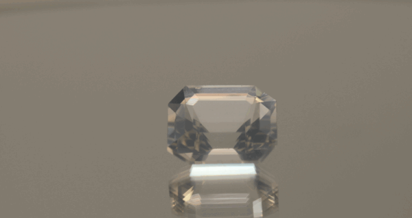 natural milky quartz gemstone 6.17 carat white cloudy octagon cut untreated loose gem