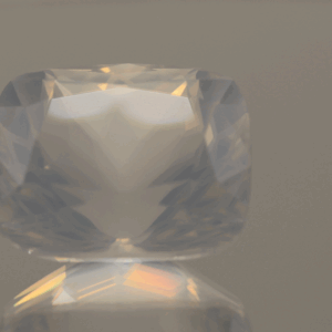 Milky Quartz 26.16 Carat White Cloudy Cushion Gemstone