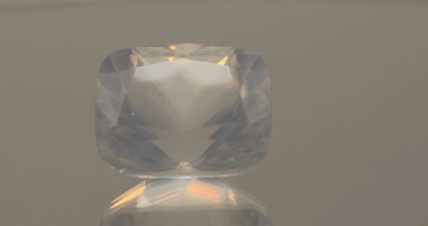 Milky Quartz 26.16 Carat White Cloudy Cushion Gemstone