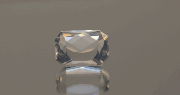 natural milky quartz gemstone 9.2 carat white cloudy octagon cut untreated loose gem