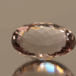 Natural oval cut ametrine gemstone with purple yellow color, 18.90 × 12.80 mm