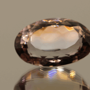 Natural oval cut ametrine gemstone with purple yellow color, 20.00 × 13.80 mm