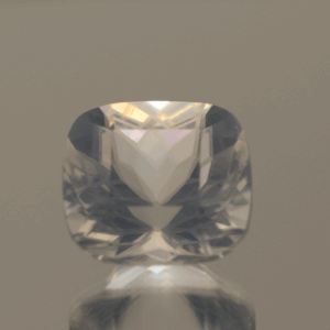 natural milky quartz gemstone 11 carat white cloudy cushion cut untreated loose gem
