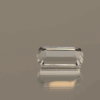 Natural octagon cut aquamarine gemstone with colorless hue, 11.40 × 5.70 mm