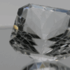 Colorless octagon-shaped white quartz, 162.29 carat, 32.6 × 31.2 × 24.0 mm, no treatment, unknown origin.