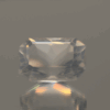 natural milky quartz gemstone 9.83 carat white cloudy octagon cut untreated loose gem