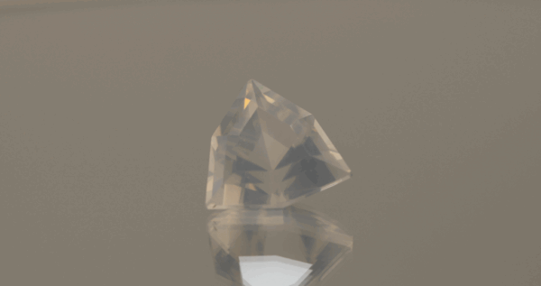 natural milky quartz gemstone 6.24 carat white cloudy trillion cut untreated loose gem
