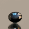 Royal blue sapphire stone gemstone 2.56 carat round cut, untreated, Madagascar origin, dimensions 8.08 × 7.96 × 4.75 mm, GFCO certified.