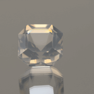 natural milky quartz gemstone 9.14 carat white cloudy octagon cut untreated loose gem