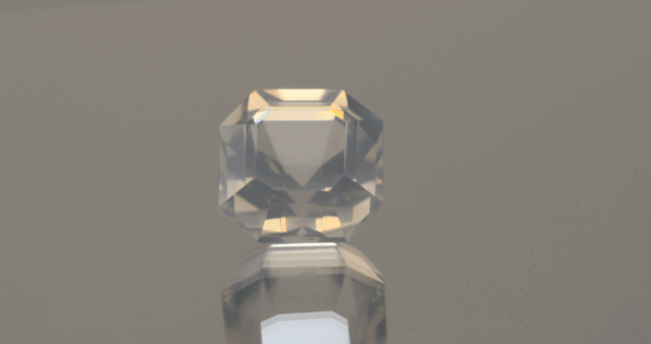 natural milky quartz gemstone 9.14 carat white cloudy octagon cut untreated loose gem