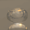 natural milky quartz gemstone 18.38 carat white cloudy oval cut untreated loose gem