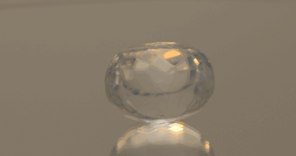 natural milky quartz gemstone 18.38 carat white cloudy oval cut untreated loose gem
