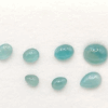 Blue Grandidierite Set with 9 natural stones totaling 19 carats in oval and pear cuts